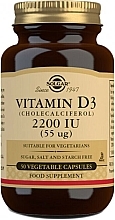 Witamina D3 suplement diety, 55 mcg - Solgar Vitamin D3 2200 IU — Zdjęcie N1
