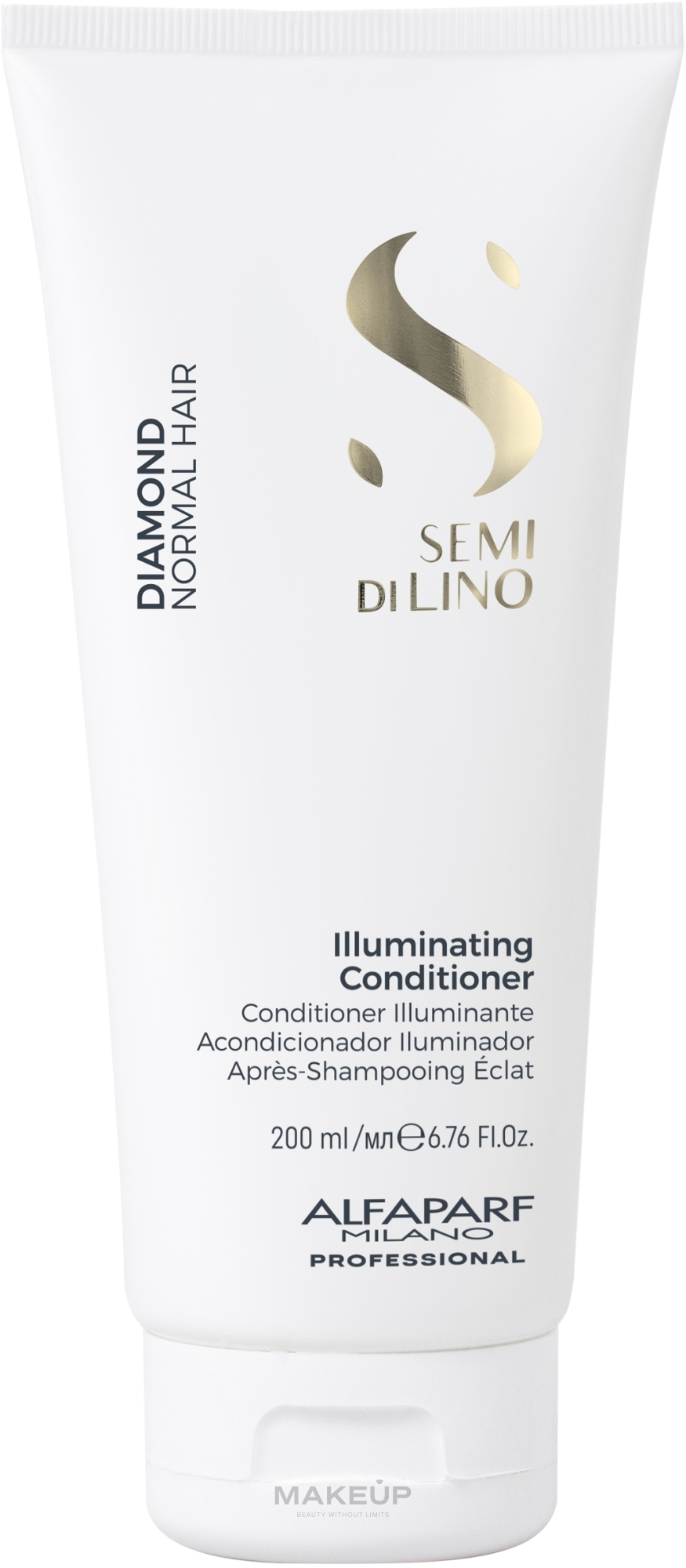 Odżywka do włosów - Alfaparf Semi di Lino Diamond Illuminating Conditioner — Zdjęcie 200 ml