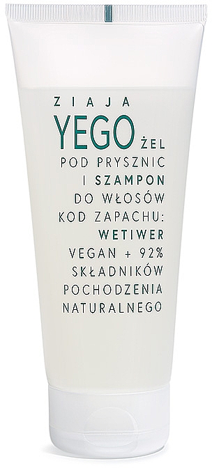 Szampon dla mężczyzn Wetiwer - Ziaja Yego Shower Gel & Shampoo