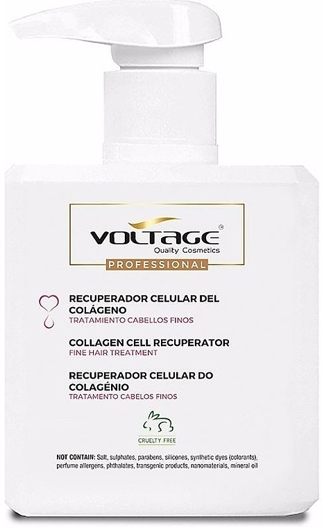 Kolagenowa odżywka do włosów - Voltage Collagen Cell Recuperator Fine Hair Treatment — Zdjęcie N1