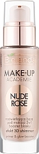 Rozświetlająca baza pod makijaż 3 w 1 - Bielenda Make-Up Academie Nude Rose — Zdjęcie N1