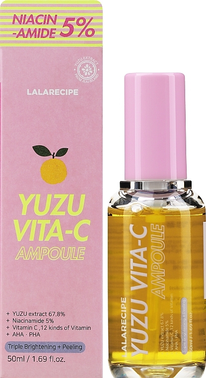 Nawilżający krem do twarzy z witaminą C - Lalarecipe Yuzu Vita-C Ampoule — Zdjęcie N2