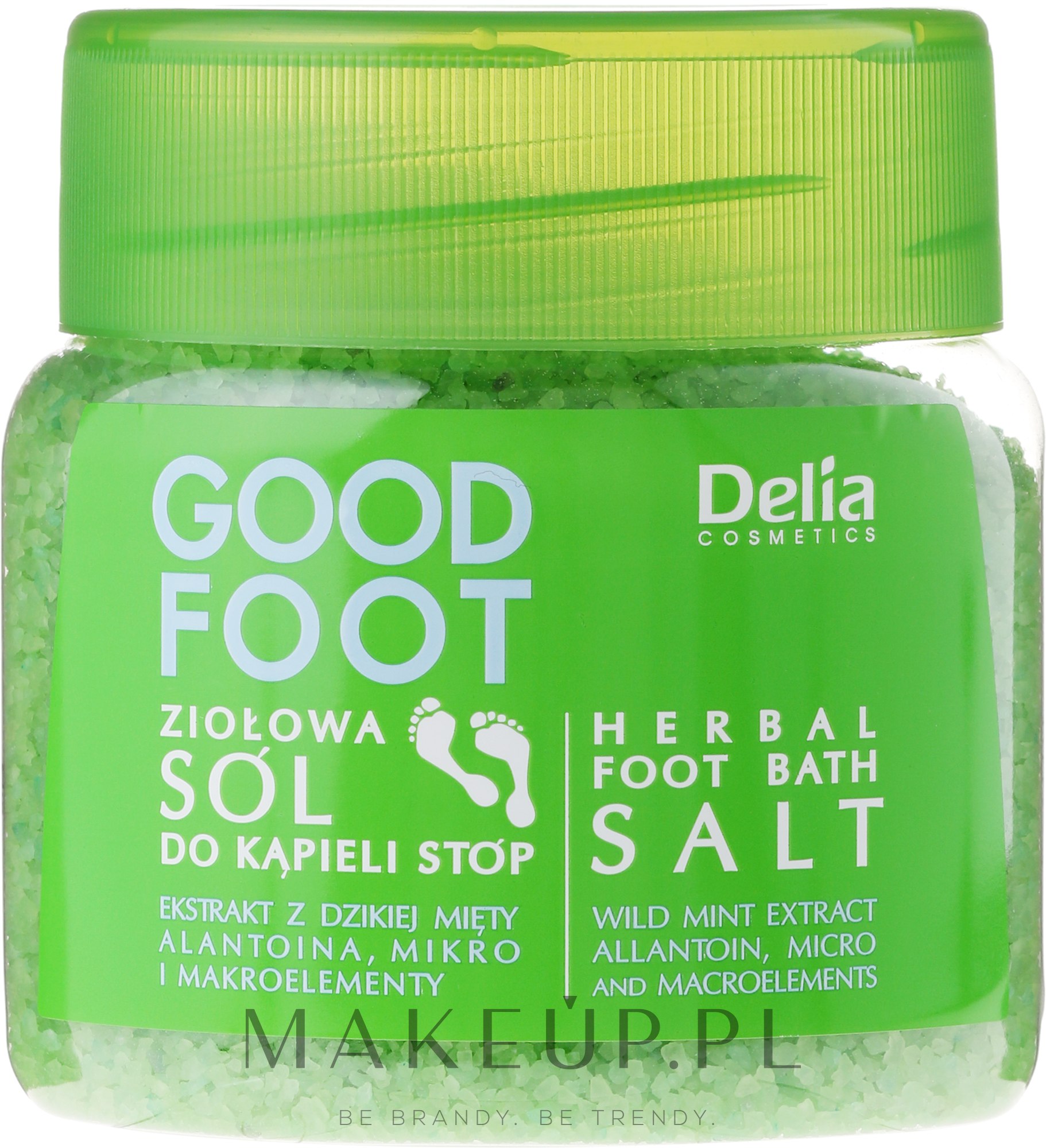 Ziołowa sól do kąpieli stóp - Delia Cosmetics Good Foot — Zdjęcie 570 g