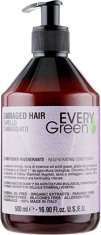 Rewitalizująca odżywka do włosów zniszczonych - EveryGreen Damaged Hair Regenerating Conditioner — Zdjęcie N1