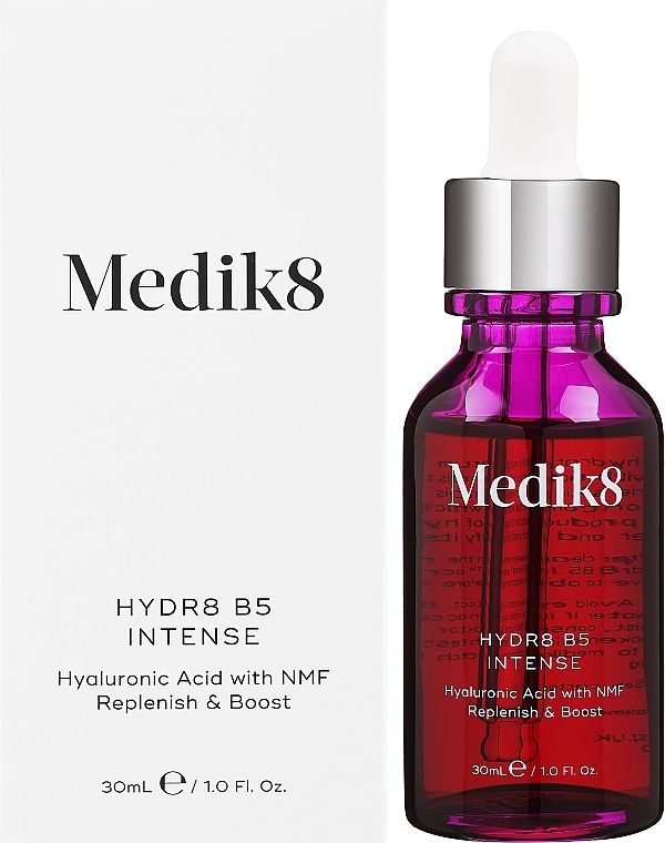 Nawilżające serum do twarzy z kwasem hialuronowym - Medik8 Hydr8 B5 Intense Boost & Replenish Hyaluronic Acid 