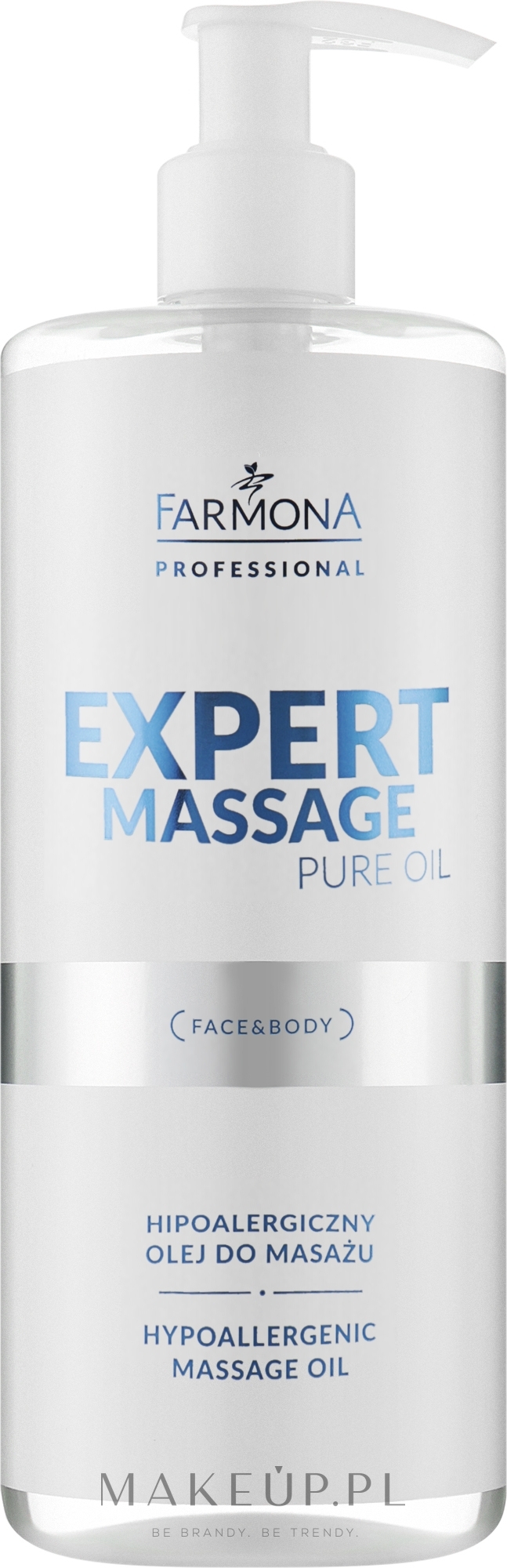 Hipoalergiczny olej do masażu - Farmona Professional Expert Massage Pure Oil — Zdjęcie 500 ml