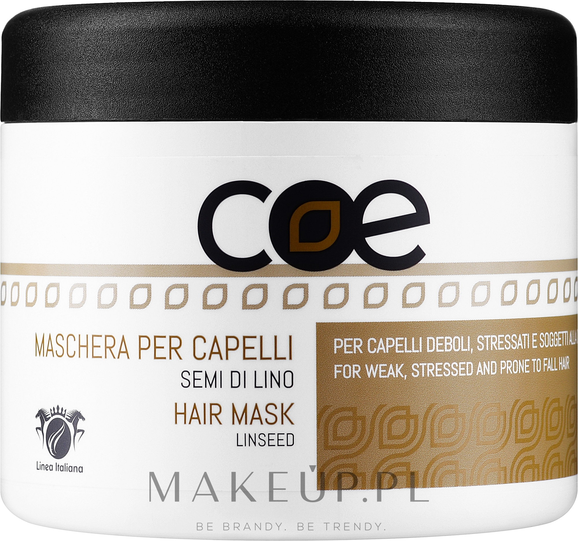 Maska do włosów z ekstraktem z nasion lnu - Linea Italiana COE Linseed Hair Mask — Zdjęcie 500 ml
