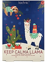 Kalendarz adwentowy, 24 produkty - Technic Cosmetics Keep Calma Llama — Zdjęcie N1