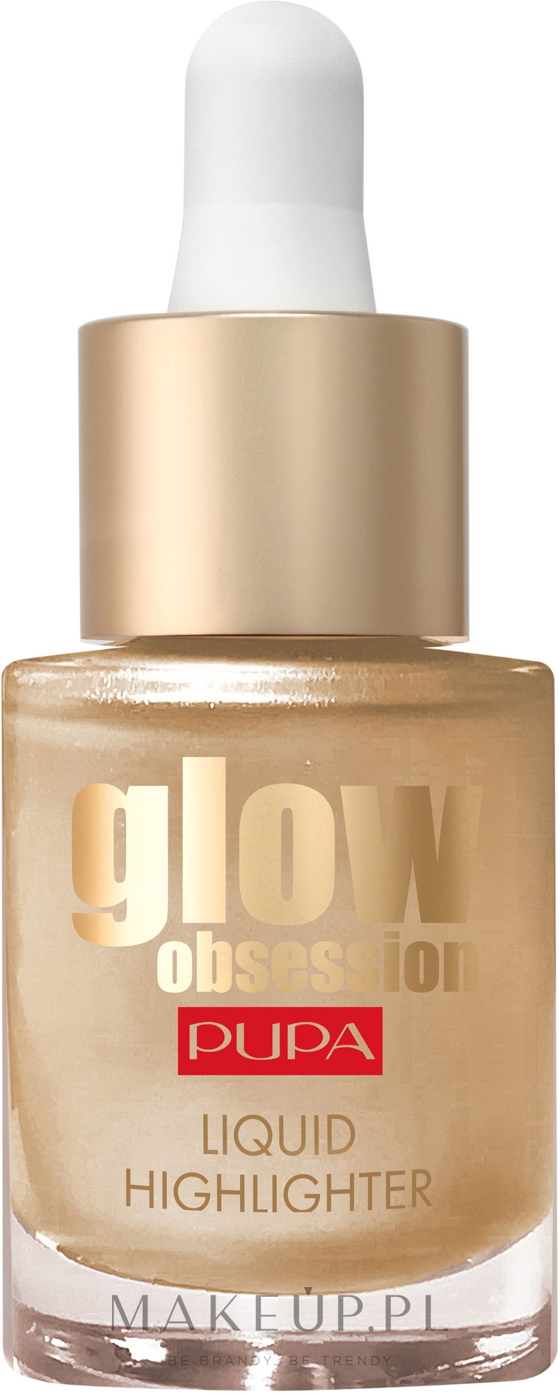Płynny rozświetlacz do twarzy - Pupa Glow Obsession Liquid Highlighter  — Zdjęcie 100 - Sunrise