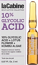 Ampułki do twarzy z 10% kwasem glikolowym - La Cabine 10% Glycolic Acid Ampoules — Zdjęcie N2
