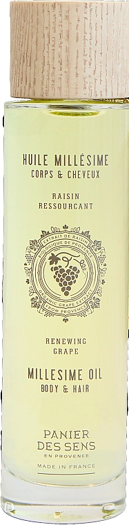 Suchy olejek do ciała i włosów Winogrono - Panier Des Sens Renewing Grape Millesime Oil Body & Hair  — Zdjęcie N2