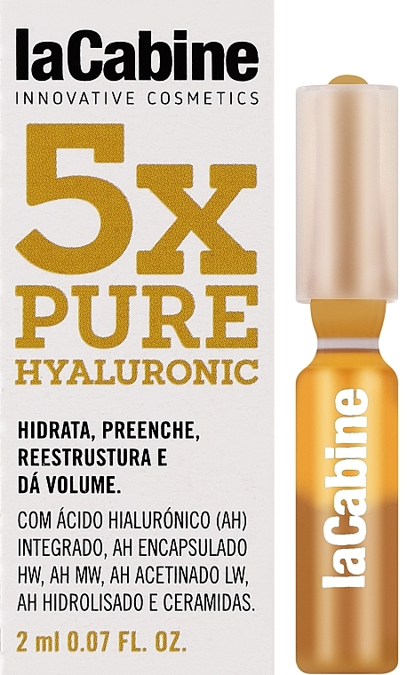 Ampułki hialuronowe do twarzy - La Cabine 5x Hyaluronic Pure Ampoules — Zdjęcie N2