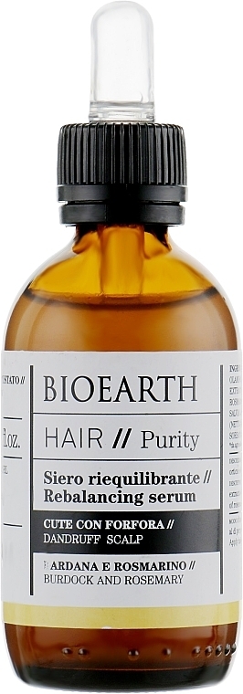 Regenerujące serum do włosów - Bioearth Hair Balancing Serum — Zdjęcie N1