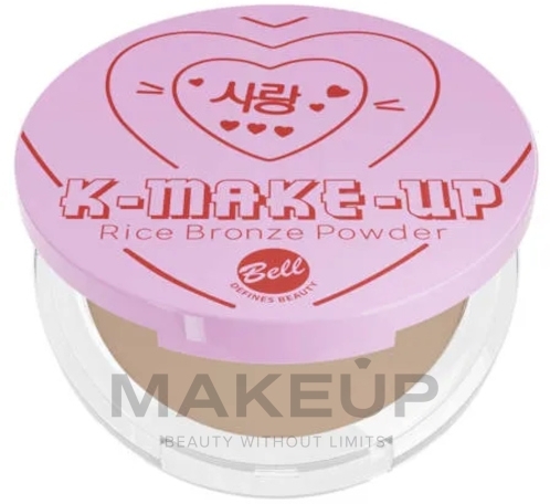 Ryżowy bronzer do twarzy - Bell Asian Valentine's Day K-Make-Up Rice Bronze Powder  — Zdjęcie Natural Bronze