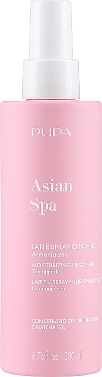Nawilżający fluid w sprayu do ciała - Pupa Asian Spa Moisturizing Spray Fluid Zen Attitude — Zdjęcie N1