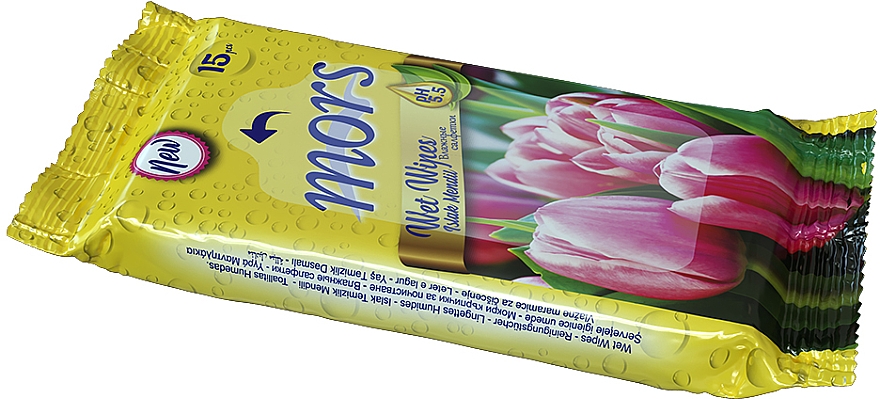 Chusteczki nawilżane Floral tulipan, 15 szt. - Mors — Zdjęcie N1
