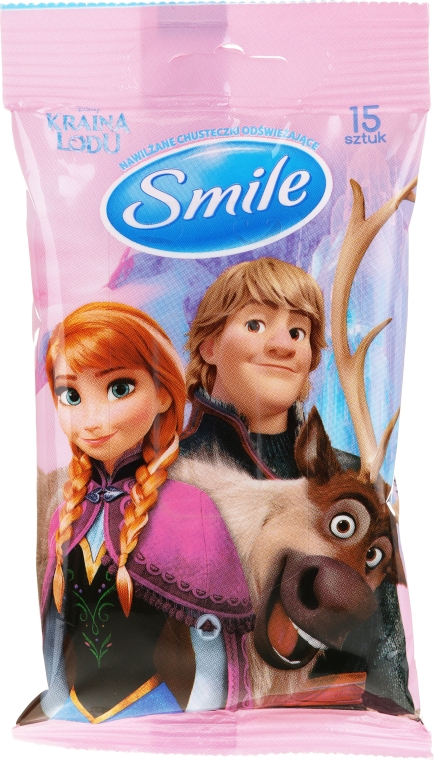 Chusteczki Kraina lodu, 15 szt., Anna, Kristoff i Sven - Smile Ukraine Disney