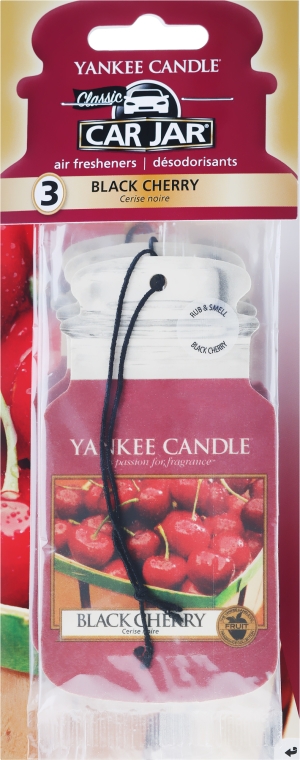 Zapach do samochodu - Yankee Candle Car Jar Black Cherry — Zdjęcie N1