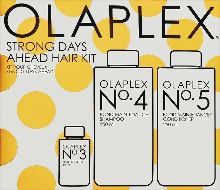 PRZECENA! Zestaw - Olaplex Strong Days Ahead Hair Kit (h/elixir/50ml + h/shm/250ml + h/cond/250ml) * — Zdjęcie N2