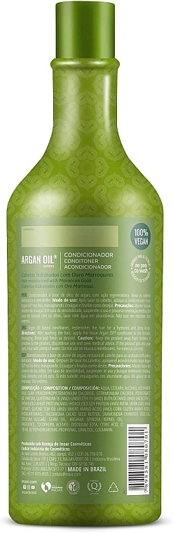 Odżywka do włosów z olejem arganowym - Inoar Argan Oil Moisturizing Comditioner — Zdjęcie N2