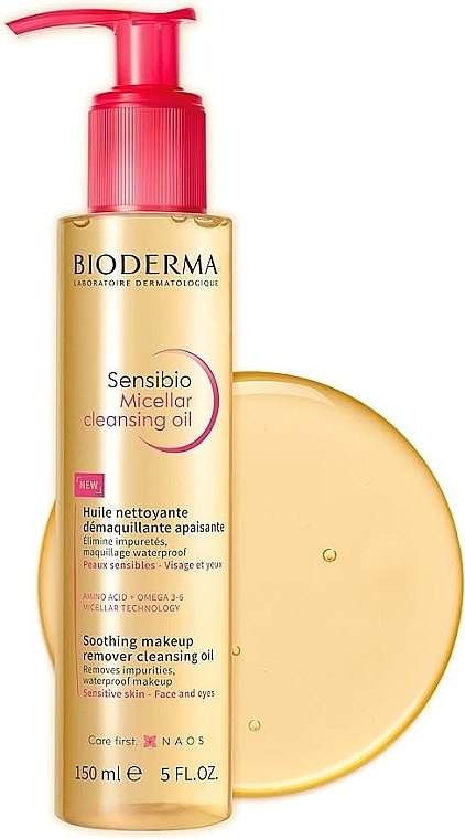Oczyszczający micelarny olejek do twarzy dla skóry wrażliwej - Bioderma Sensibio Micellar Cleansing Oil — Zdjęcie N2