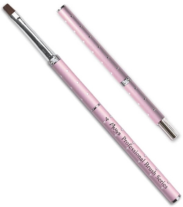 Pędzel do żelu nr 4, prosty - Moyra Gel Jewelry Brush Straight — Zdjęcie N1