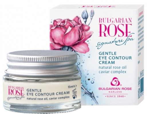 Delikatny krem do skóry wokół oczu - Bulgarian Rose Signature Spa Gentle Eye Contour Cream 