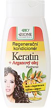 Keratynowa odżywka regenerująca do włosów - Bione Cosmetics Keratin + Argan Oil Regenerative Conditioner With Panthenol — Zdjęcie N1