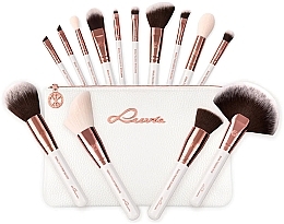 Zestaw pędzli do makijażu, 14 szt. - Luvia Cosmetics Feather White Essential Brushes Set — Zdjęcie N1