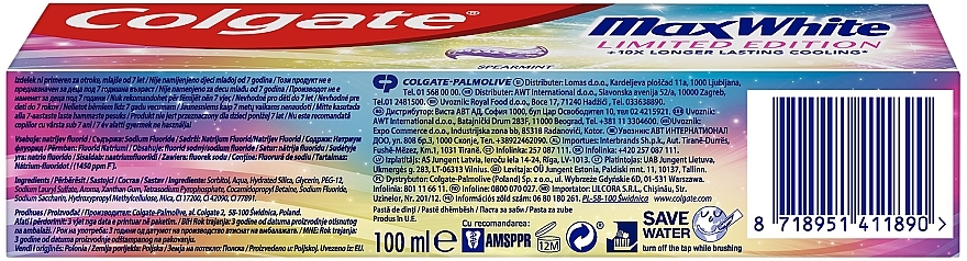Wybielająca pasta do zębów - Colgate Max White Limited Edition — Zdjęcie N3