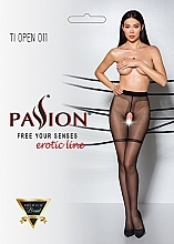 Kup Rajstopy erotyczne z wycięciem Tiopen 011, 20 Den, czarne - Passion
