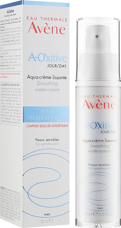 Krem do twarzy na dzień - Avene A-Oxitive Day Smoothing Water-Cream Sensitive Skins