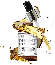 Serum do twarzy na noc - Biovene Night Restore Super Glow Facial Serum Treatment — Zdjęcie N1