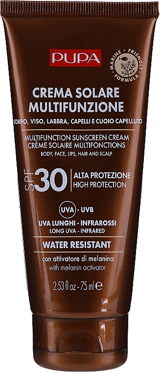 Nawilżający krem ​​przeciwsłoneczny do całego ciała SPF 30 - Pupa Multifunction Sunscreen Cream — Zdjęcie N1