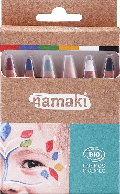 Zestaw ołówków do malowania twarzy - Namaki Rainbow Skin Colour Pencils Set (f/paint/6x2,1g) — Zdjęcie N1