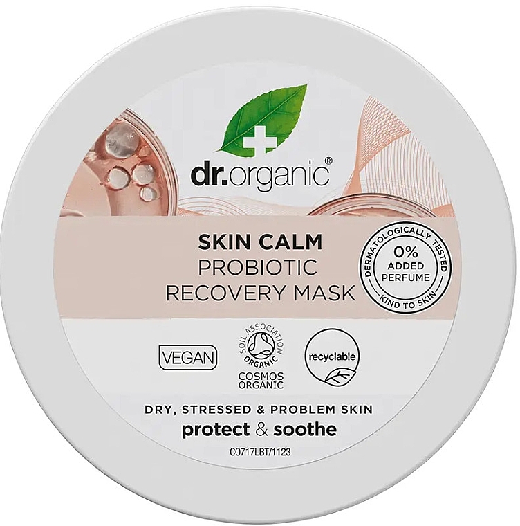 Maska do twarzy - Dr. Organic Skin Calm Probiotic Recovery Mask — Zdjęcie N1