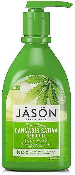 Żel pod prysznic Olej z nasion konopi - Jason Natural Cosmetics Cannabis Sativa Seed Oil Body Wash — Zdjęcie N1