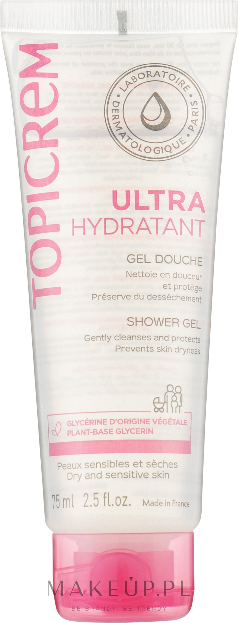 Ultranawilżający żel pod prysznic - Topicrem Ultra-Moisturizing Shower Gel (mini) — Zdjęcie 75 ml