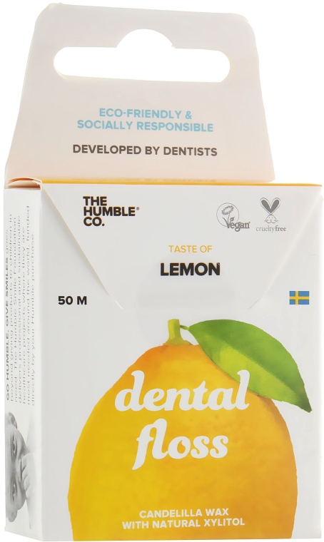 Ekologiczna nić dentystyczna Cytryna - The Humble Co. Dental Floss Lemon