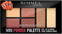 Paletka do makijażu - Rimmel Mini Power Palette — Zdjęcie N1