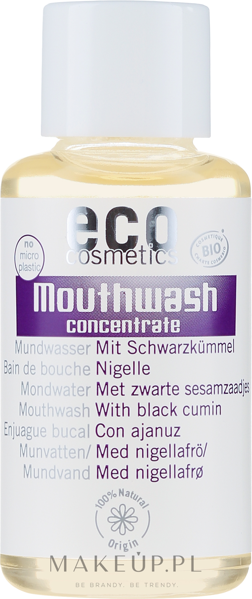 Skoncentrowany płyn do płukania jamy ustnej z czarnuszką - Eco Cosmetics Mouthwash — Zdjęcie 50 ml