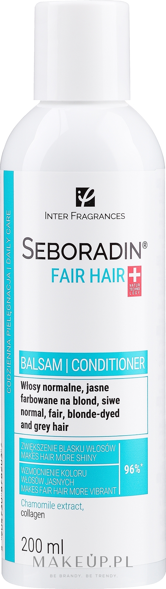 Odżywka do włosów blond i siwych - Seboradin Blonde Grey Hair Conditioner — Zdjęcie 200 ml