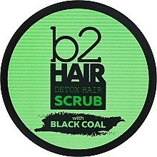 Detoksykujący scrub z czarnym węglem do przetłuszczającej się skóry głowy - B2Hair Detox Hair Scrub — Zdjęcie N1