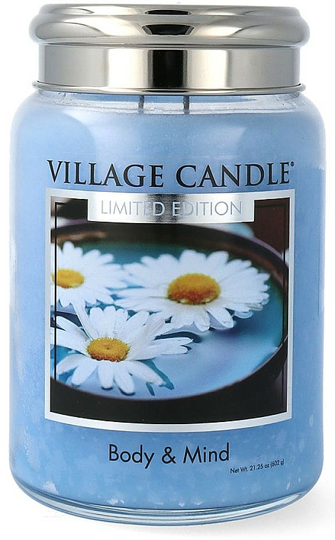 Świeca zapachowa w słoiku - Village Candle Spa Body & Mind — Zdjęcie N1