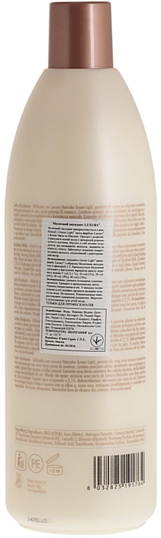 Mleczny oksydat - Green Light Luxury Haircolor Oxidant Milk 2.1% 7 vol. — Zdjęcie N2