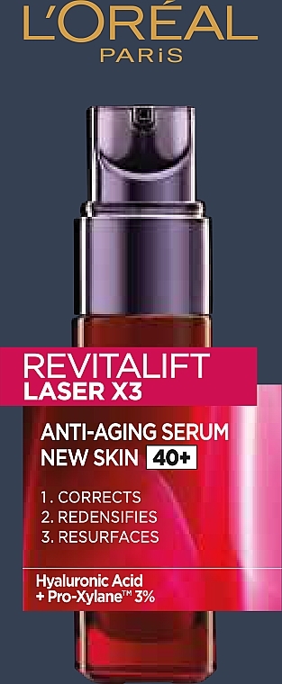 Regenerujące serum anti-age do twarzy - L'Oreal Paris Revitalift Laser X3 — Zdjęcie N6