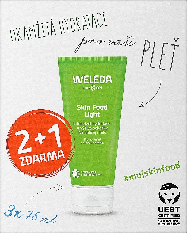 Zestaw - Weleda Skin Food Light Multipack (3 x 75 ml) — Zdjęcie N1