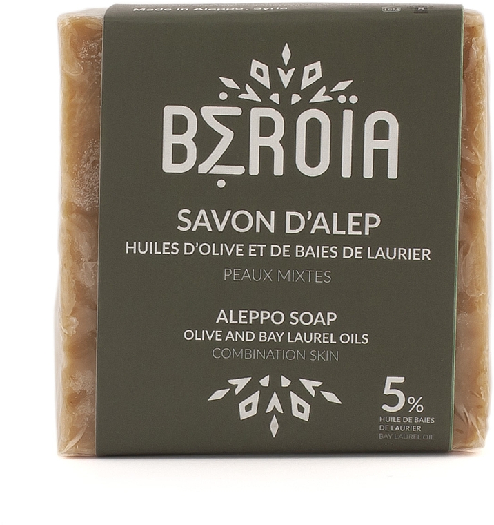 Mydło 5% oleju laurowego - Beroia Aleppo Soap 5%  — Zdjęcie N1