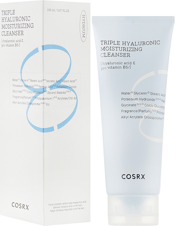 Nawilżająca pianka oczyszczająca - Cosrx Hydrium Triple Hyaluronic Moisture Cleanser — Zdjęcie N2