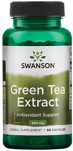 Suplement diety Ekstrakt z zielonej herbaty, 500 mg - Swanson Green Tea Extract — Zdjęcie N1
